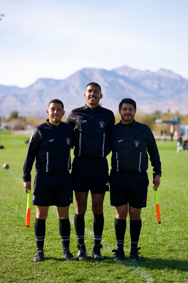 Elite referee training action shot